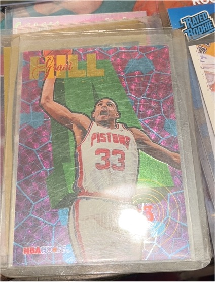 1995 NBA Hoops #S-3 Grant Hill — front