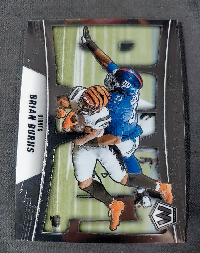 2025 Panini Mosaic #7 Brian Burns Bang! — front