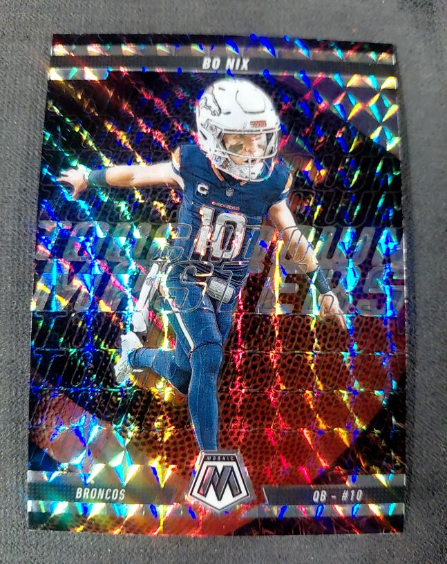 2025 Panini Mosaic Touchdown Masters Bo Nix — front