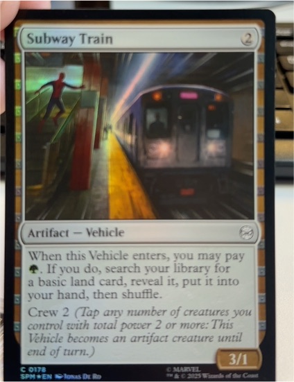 2025 Magic: The Gathering #178 Subway Train — front