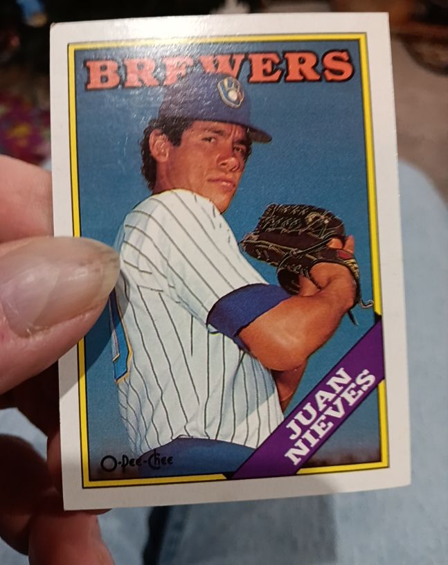 1988 O-Pee-Chee #515 Juan Nieves — front