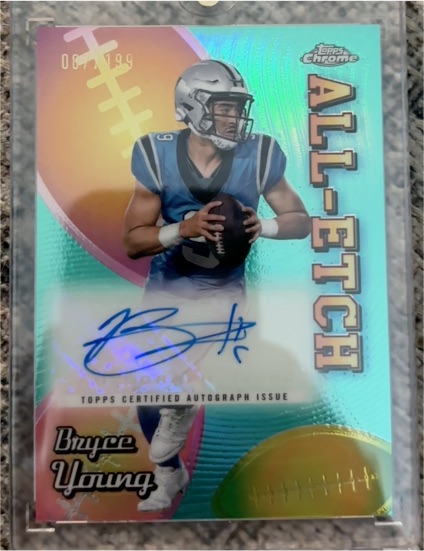 2024 Topps Chrome All-Etch Autographs Bryce Young #AEA-BY — front