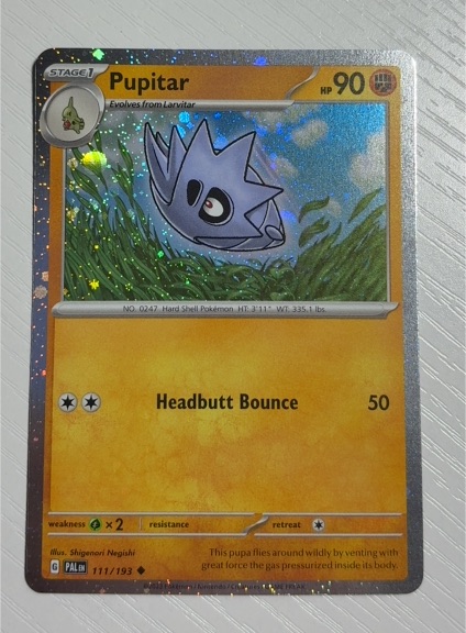 2023 Pokémon Paldea Evolved #111 Pupitar — front