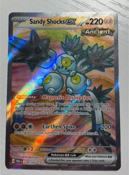 2023 Pokémon Scarlet & Violet Paradox Rift #228/182 Sandy Shocks ex — front