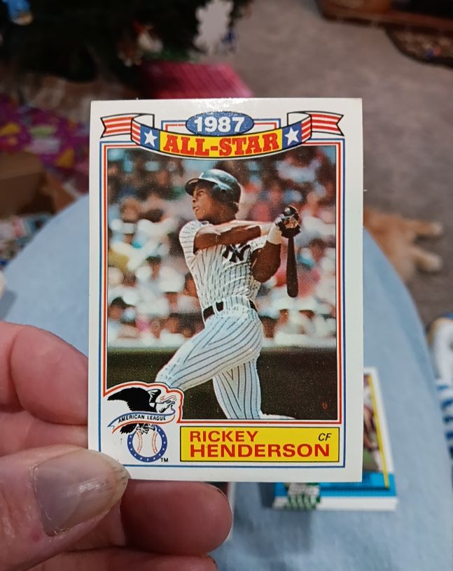 1987 Topps All-Star #18 Rickey Henderson — front