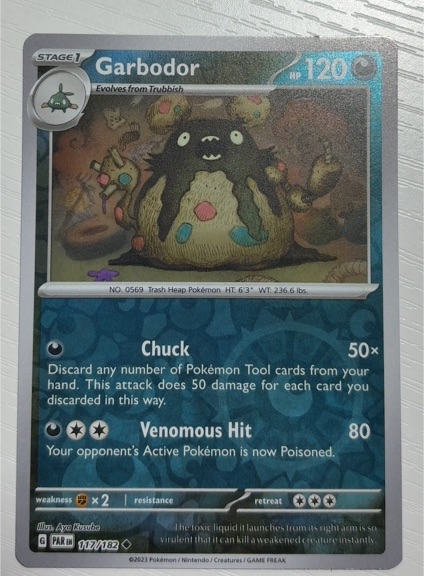 2023 Pokemon Garbodor #117/182 — front