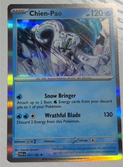 2023 Pokémon SV04: Paradox Rift #57 Chien-Pao — front