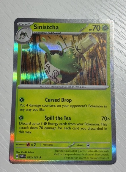 2024 Pokémon Twilight Masquerade #022 Sinistcha — front