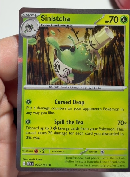 2023 Pokémon SV06: Twilight Masquerade #022 Sinistcha — front