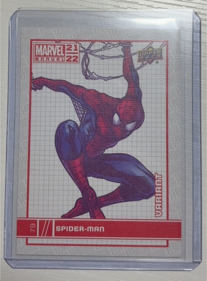 2021-22 Upper Deck Marvel Annual #79 Spider-Man Variant — front