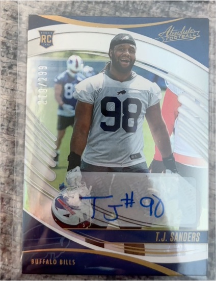 2025 Panini Absolute #180 T.J. Sanders — front