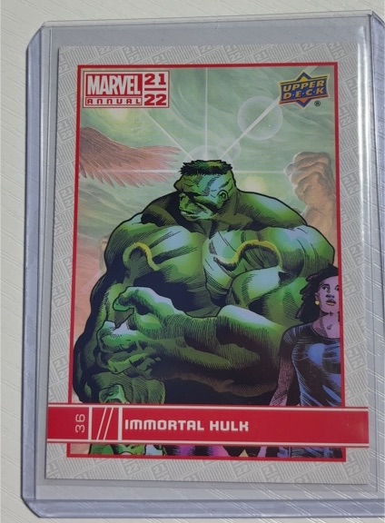2021-22 Upper Deck Marvel Annual #36 Immortal Hulk — front