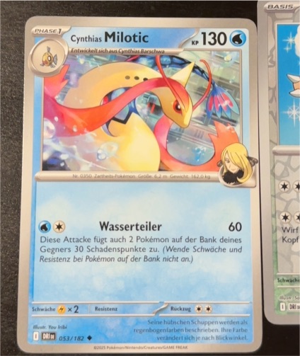 2025 Pokémon #53 Cynthia's Milotic — front