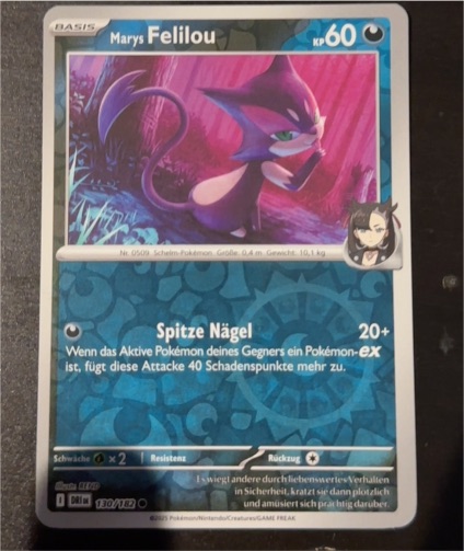 2025 Pokémon SV10: Destined Rivals #130 Marnie's Purrloin — front