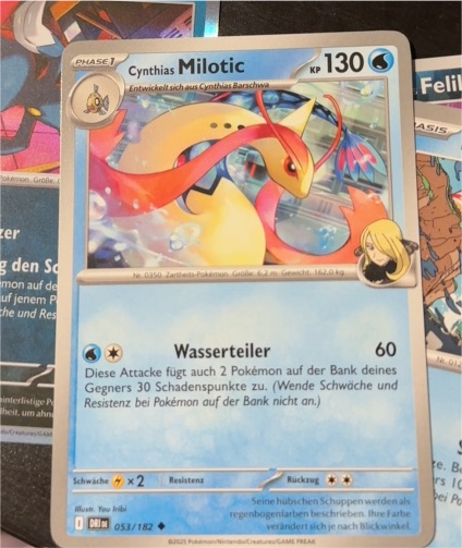 2025 Pokémon TCG Destined Rivals #53 Cynthia's Milotic — front