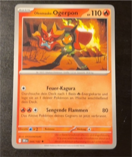 2025 Pokémon SV10: Destined Rivals #044 Hearthflame Mask Ogerpon — front