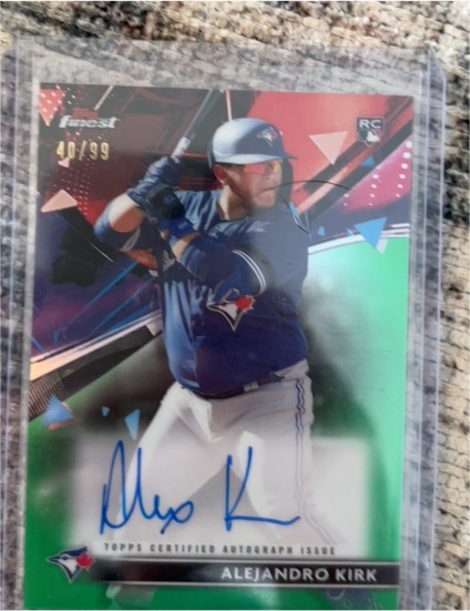 2021 Topps Finest #FA-AK Alejandro Kirk — front