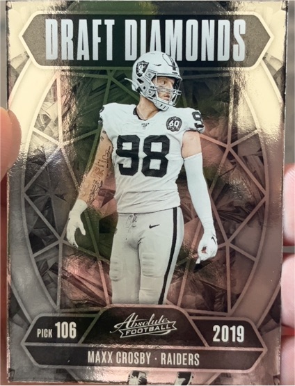 2019 Panini Absolute Draft Diamonds #DD-MCY Maxx Crosby — front