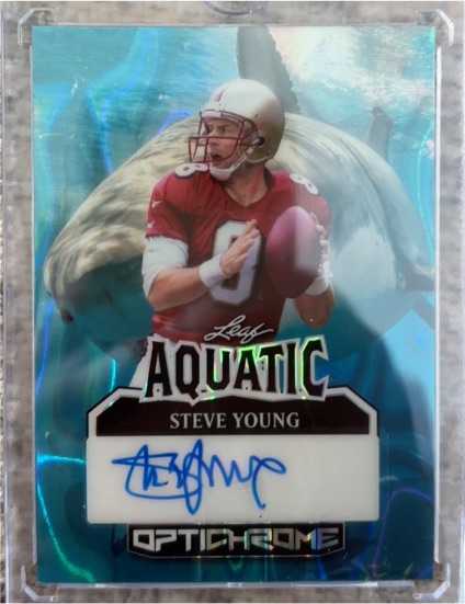 2025 Leaf Optichrome Aquatic #A-SY1 Steve Young — front