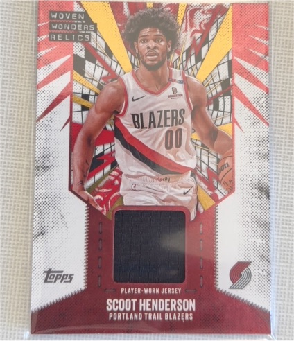 2025-26 Topps Woven Wonders Relics #WW-SH Scoot Henderson — front