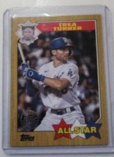 2022 Topps Series 2 1987 Topps Baseball 35th Anniversary All-Stars #87AS-40 Trea Turner — front