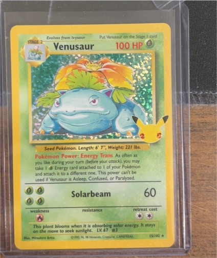 1999 Pokémon #15 Venusaur — front