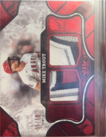 2025 Topps Tier One Relics #T1R-MT Mike Trout — front