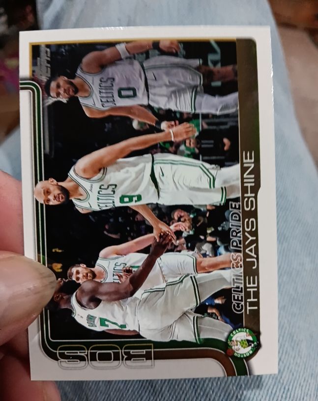 2025-26 Topps #272 Celtics Pride: The Jays Shine Boston Celtics — front