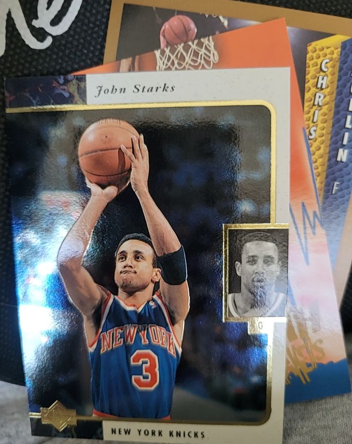 1993 Upper Deck #1 John Starks — front