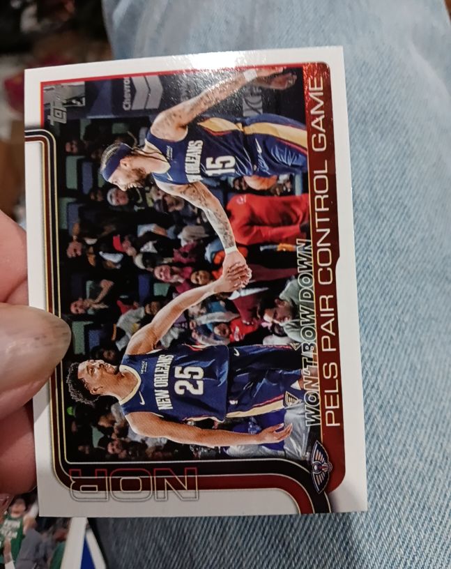 2025-26 Topps #299 Won't Bow Down: Pels Pair Control Game — front