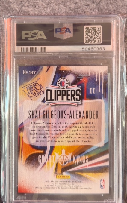 2018-19 Panini Court Kings #147 Shai Gilgeous-Alexander — front