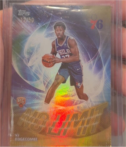 2025-26 Topps No Limit #NL-3 VJ Edgecombe — front