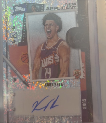 2025-26 Topps New Applicant #NA-KB Koby Brearley — front