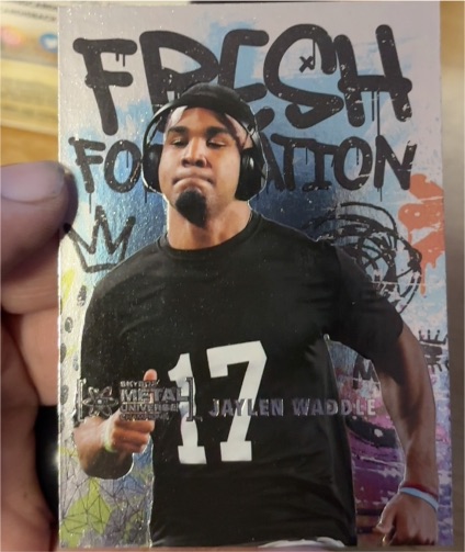 2021 Skybox Metal Universe Champions #FF37 Jaylen Waddle Fresh Foundation — front