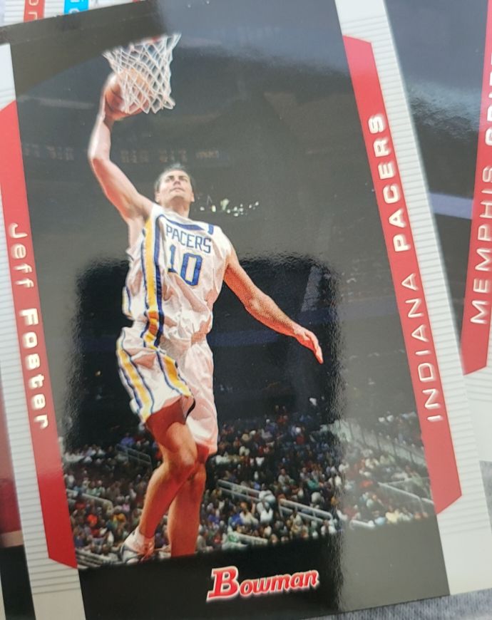 2004 Bowman Jeff Foster Indiana Pacers — front
