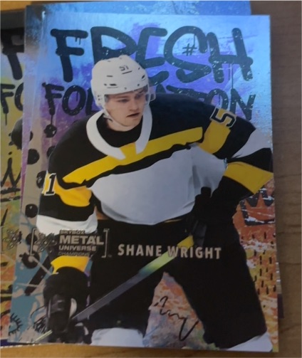 2021 Skybox Metal Universe Champions #FF16 Shane Wright — front