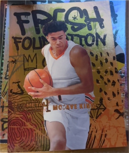 2021 Skybox Metal Universe Champions Fresh Foundation #FF41 Mojave King — front