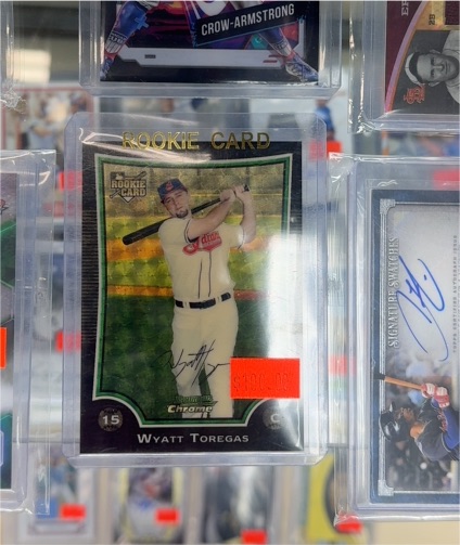 2007 Topps Chrome #15 Wyatt Toregas Rookie Card — front