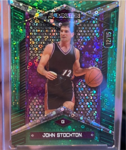 2024 Wild Card Alumination Just The Hits #12 John Stockton — front
