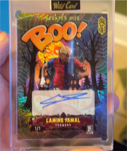 2025 Wild Card Haunted Hits Boo! Lamine Yamal — front