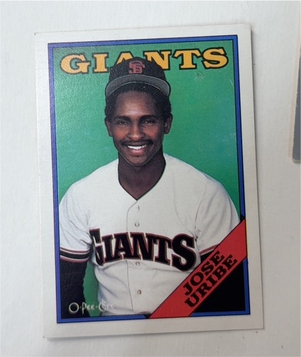1988 O-Pee-Chee #302 Jose Uribe — front