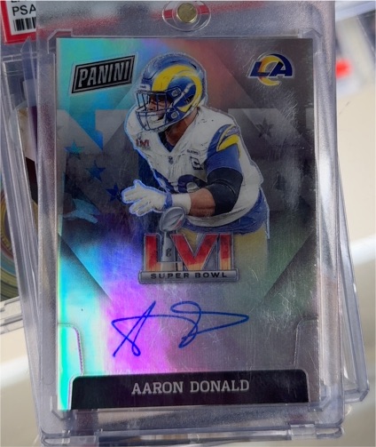 2022 Panini Super Bowl LVI #SBLVI-AD Aaron Donald — front