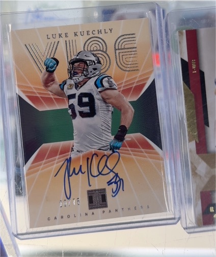 2023 Panini Impeccable Vibes Signatures #19 Luke Kuechly — front