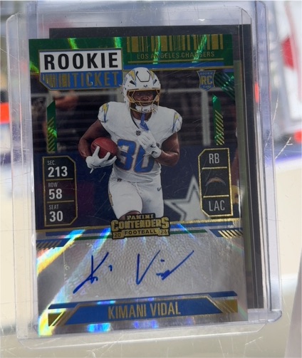 2024 Panini Contenders Rookie Ticket #213 Kimani Vidal — front