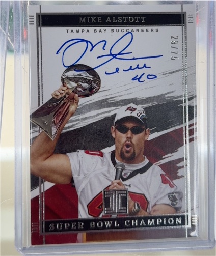2022 Panini Impeccable Mike Alstott Super Bowl Champion #29/75 — front
