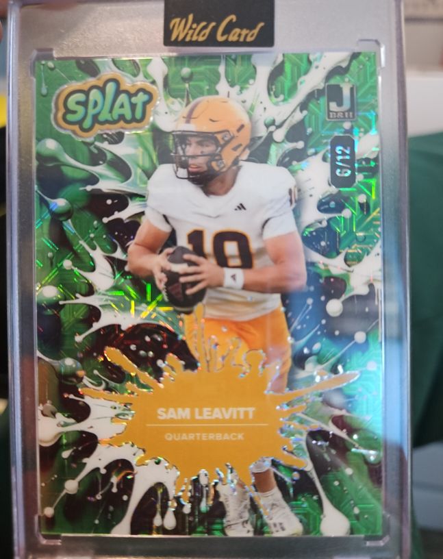 2025 Wild Card Splat #SPLAT Sam Leavitt — front