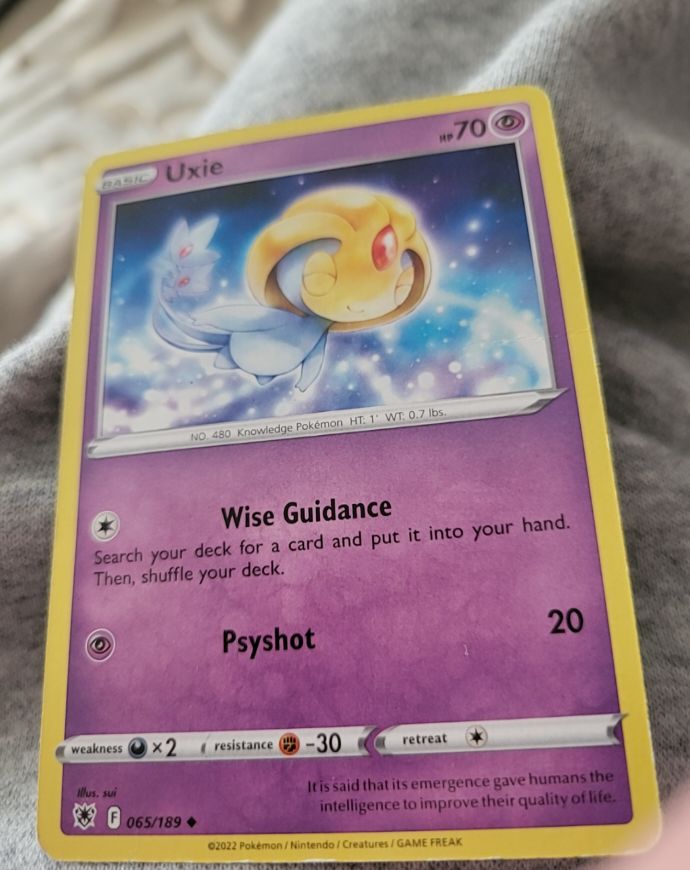 2022 Pokémon Astral Radiance #065 Uxie — front