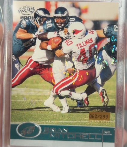 2001 Pacific #276 Brian Mitchell — front