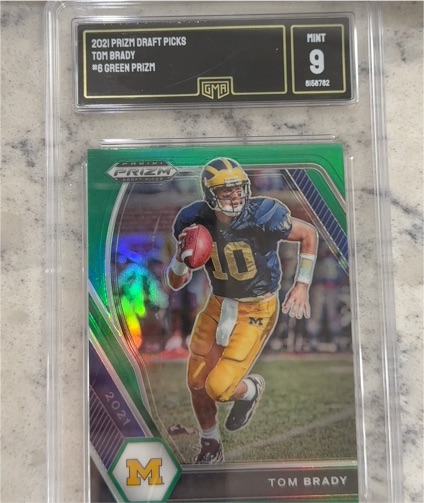 2021 Panini Prizm Draft Picks #6 Tom Brady Green Prizm — front