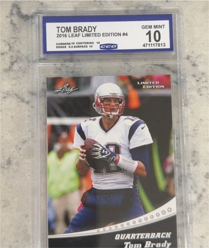 2016 Leaf Limited Edition #4 Tom Brady — front